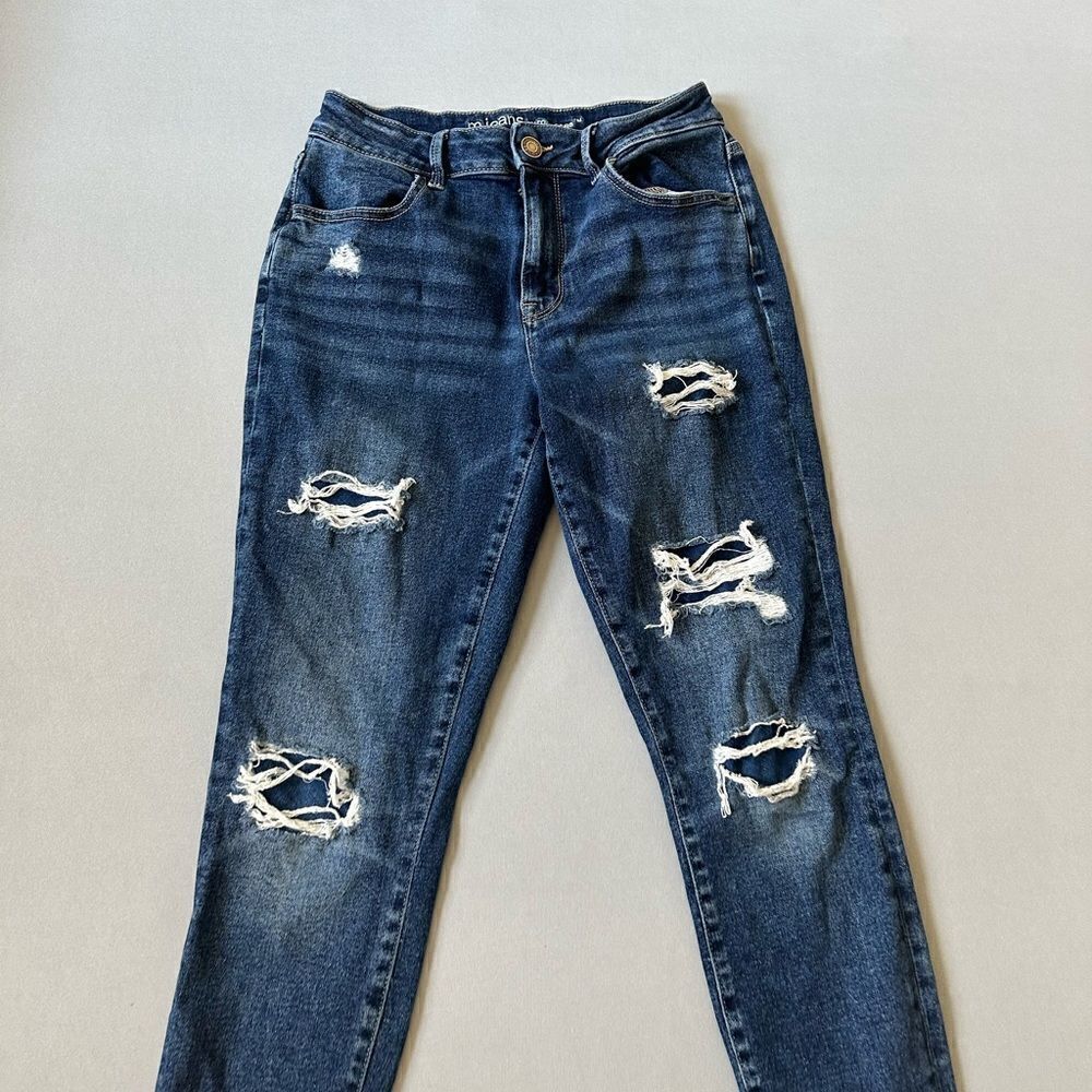 🎉5 for $45 🎉Maurices Denim Jeans Skinny Women Size S Distressed Blue - Picture 3 of 8